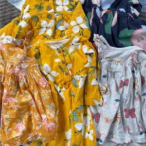 Carter's Kids Dresses - Yellow, Pink, Gray